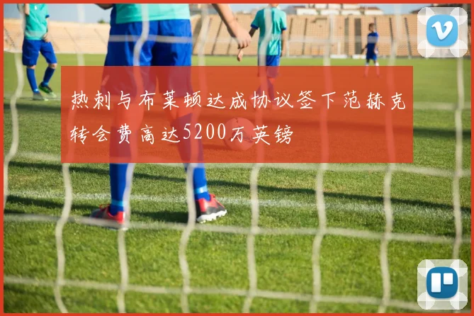 热刺与布莱顿达成协议签下范赫克转会费高达5200万英镑